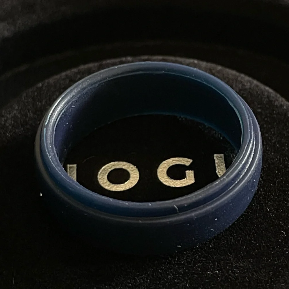 NEW Men’s Navy Lightweight Silicone Universal Ring (Multiple Sizes)